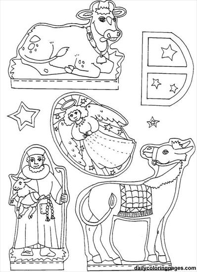 Szopka Bożonarodzeniowa wzór do zrobienia - nativity-diorama-christmas-coloring-pages-07.png