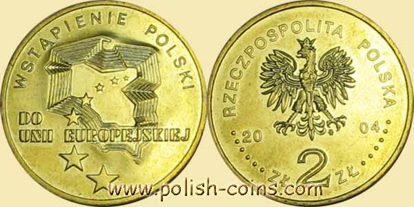 Monety kolekcjonerskie - polska2004wstapieniedounii2zlote.jpg