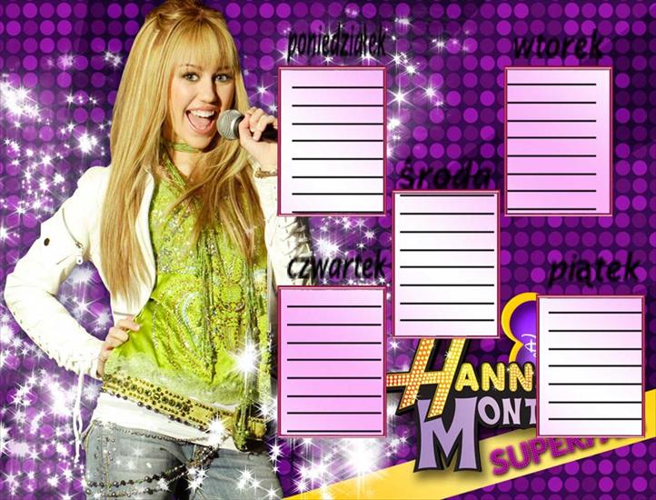 Plan lekcji z Hannah Montana - anna37_37  MOJEGO WYKONANIA .jpg