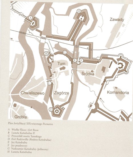 Mapy bitew i fortyfikacji - Ostrow_Tumski_Poznan_fortyfikacje_XIX_w.jpg