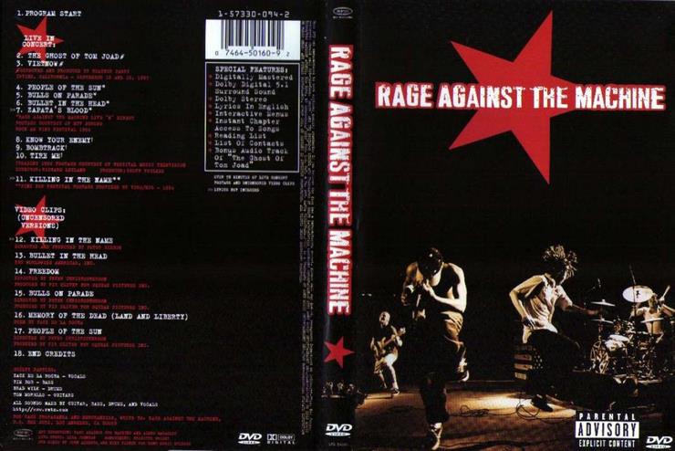 okładki DVD koncerty - Rage_Against_The_Machine_-_Rage_Against_The_Machine.jpg