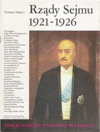 Dzieje Narodu i Państwa Polskiego - 59. Rządy Sejmu 1921-1926 okładka.jpg
