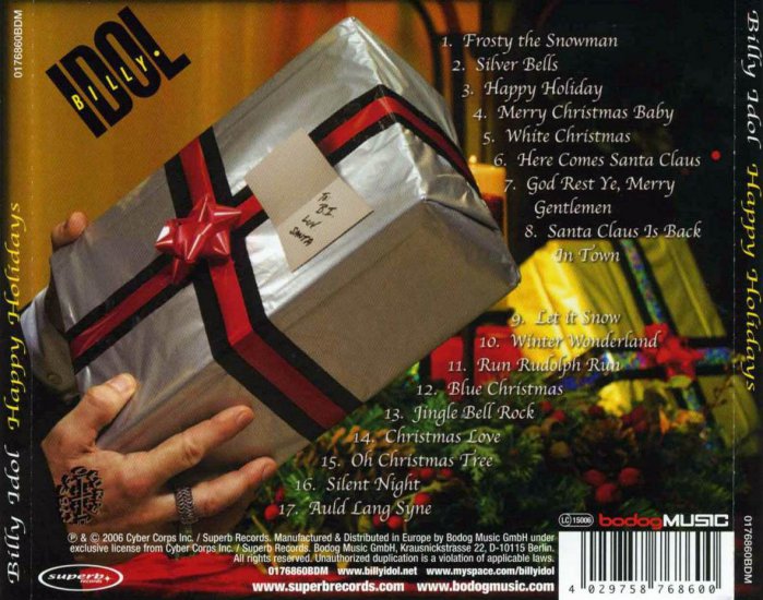 Billy Idol - Happy Holidays - 2006 - Billy Idol - Happy Holidays - back.jpg