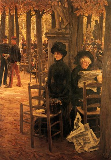 James Tissot - Without a Dowry also known as Sunday in the Luxembourg Gardens.jpg