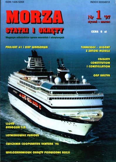 Morze Statki i Okręty - MSiO 1997-1 okładka.jpg