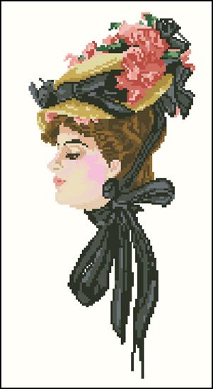 s kloboukem  retro - JO Victorian Lady.jpg