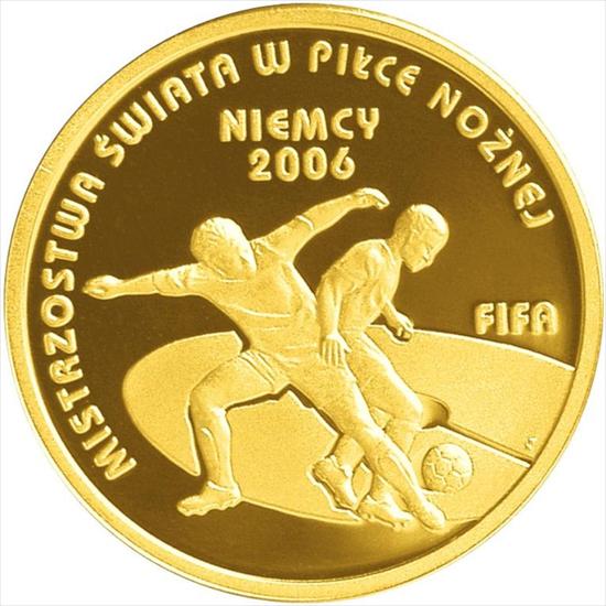 Monety Okolicznościowe Złote Au - 2006 - Mistrzostwa Świata w Piłce Nożnej  Niemcy 2006.JPG
