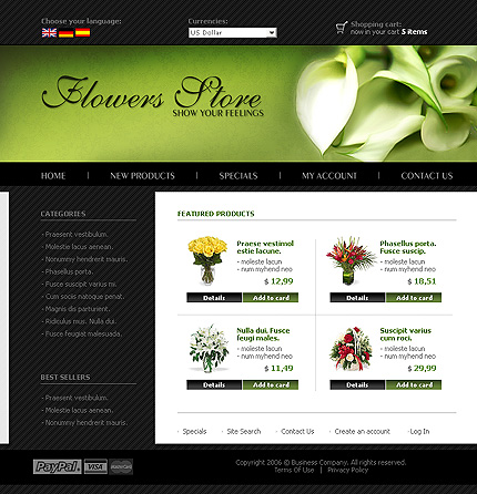 PHP-template - Flowers store.jpg
