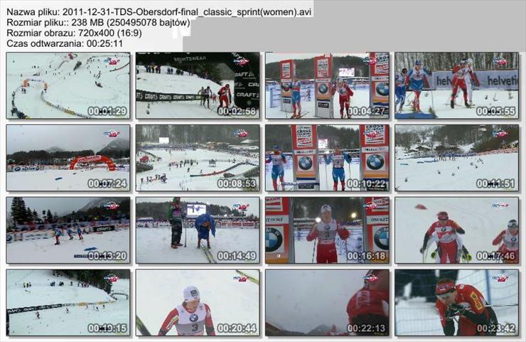 Biegi narciarskie - 2011-12-31 Tour de Ski - Sprint Klasyczny Kobietpołfinały i finał Obersdorf.jpg