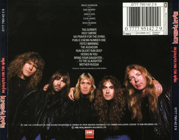 Iron Maiden - 1990 - No Prayer For The Dying - No Prayer For The Dying - back.jpg