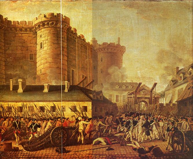 Iconographie De La Revolution Francaise 1789-1799 - 1789 14 juillet la Prise de la Bastille peinture anonyme.jpg