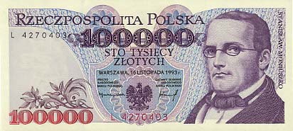 Banknoty   Polskie   super mało znane - PolandP160-100000Zlotych-1993-donated_f.jpg