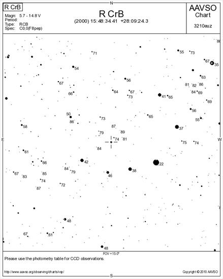Mapki do 9 magnitudo - Mapka okolic gwiazdy R CrB - do 9 mag.png